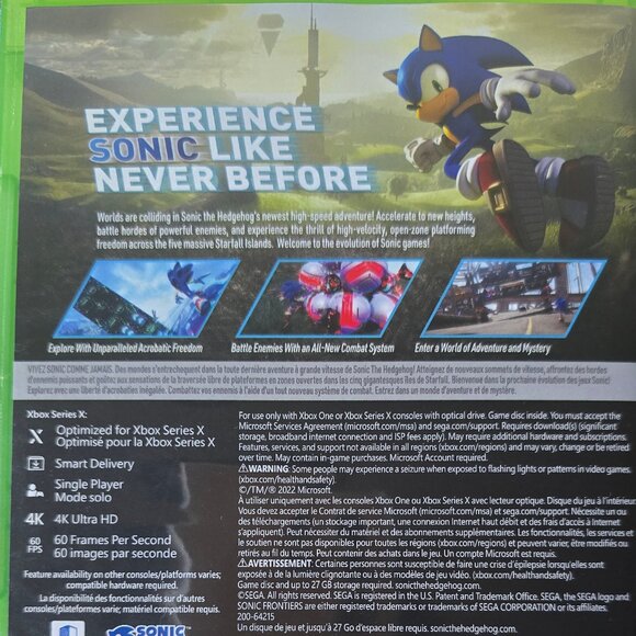 SONIC FRONTIERS - XBOX SERIES X; XBOX ONE - Picture 4 of 5